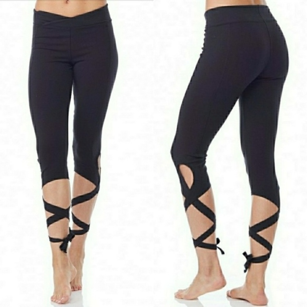 Free People Tie Up Yoga Pants (SM)